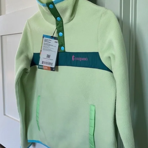 Cotopaxi Teca 1/4 Snap Fleece Pullover sz XS retro colours lightweight - Picture 2 of 16